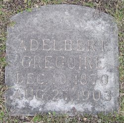 Adelbert Grégoire Tombstone Calvary Cemetery Grand Forks ND